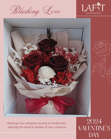 LAFIT Valentine’s Day 2024 · LAFIT花束童話書禮盒 · Blushing Love - Noble Red