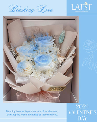 LAFIT Valentine’s Day 2024 · LAFIT小型花束禮盒 · Blushing Love - Airy Blue