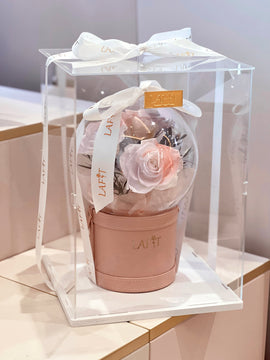 LAFIT 夢幻浪漫永生花藝擺設 · Rose Sparkling Bubble - Baby Pink