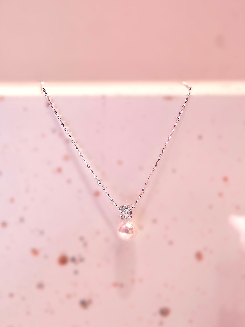 LAFIT  · Swing On Cloud - Necklace 簡約美型水晶光澤珍珠頸鏈