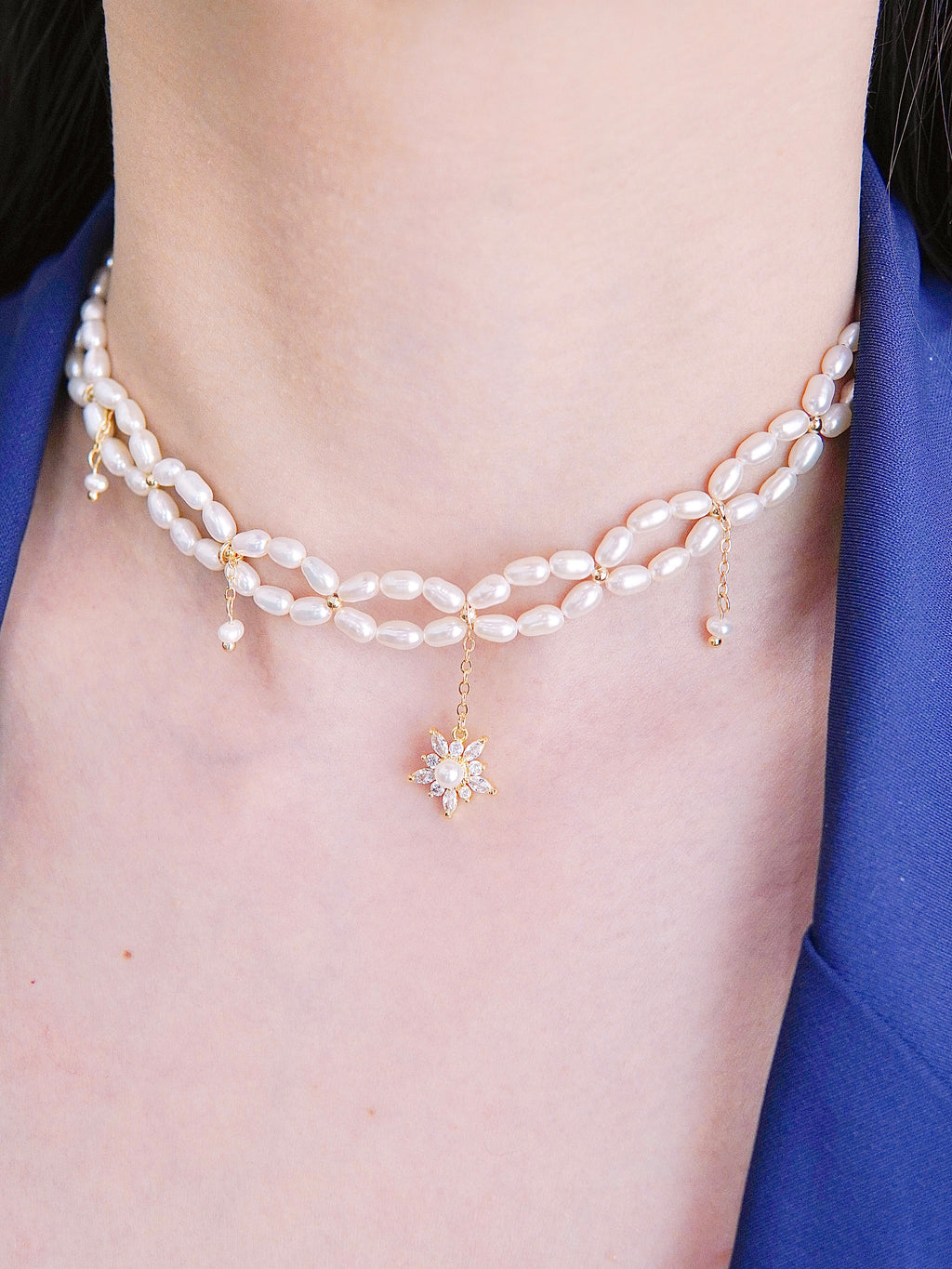 LAFIT· Pearly Night - Necklace 夜空珍光閃亮珍珠頸鏈