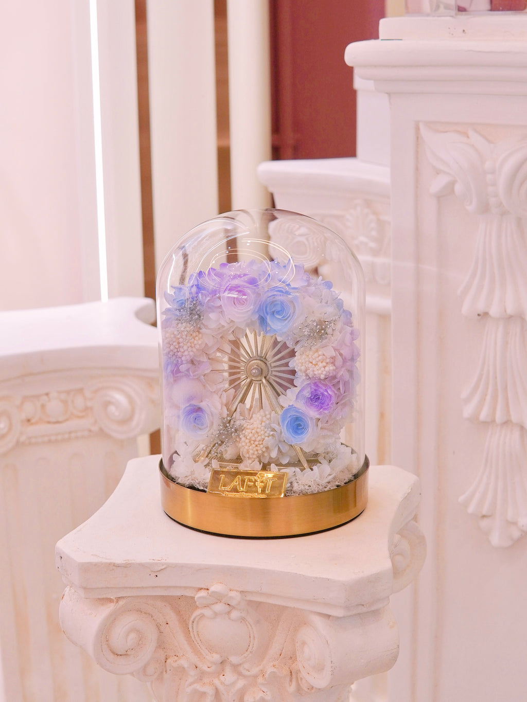 LAFIT 夢幻仙氣永生花藝擺設 · Snowy Fairyland - Lilac Crystal