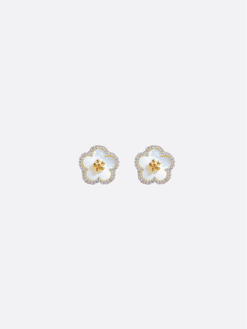 LAFIT · Sakura Fairy - Earrings 櫻花粉光澤貝母耳環