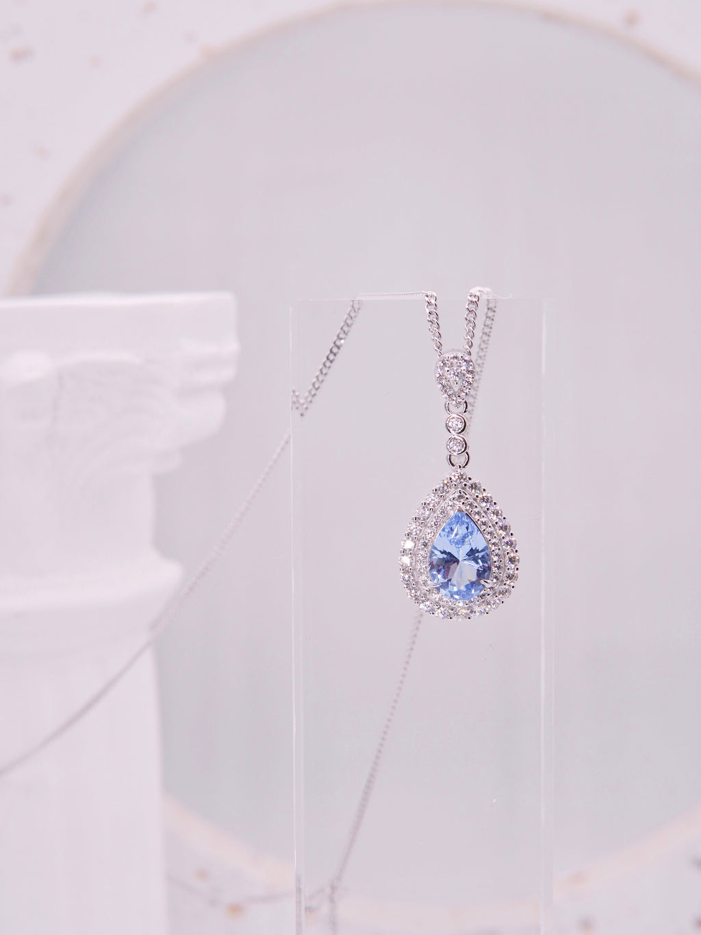 LAFIT· Heart of Venus (Crystal Blue)- Necklace 高貴女神海藍石頸鏈