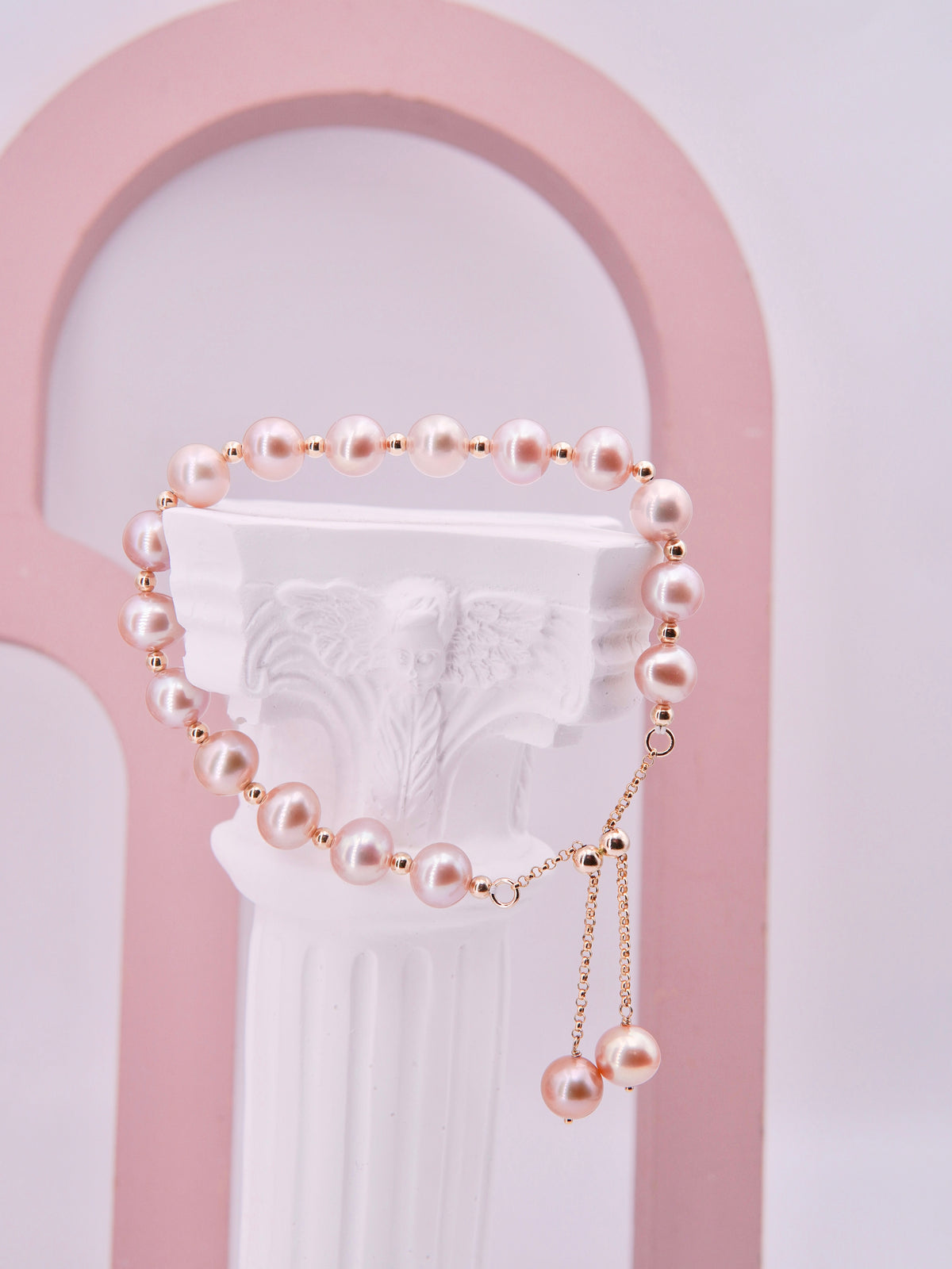 LAFIT· Lilac Angel - Bracelet 霧紫光澤淡水珍珠手鍊