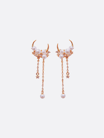 LAFIT · Moon Fairy - Earrings 浪漫月亮珍珠耳環