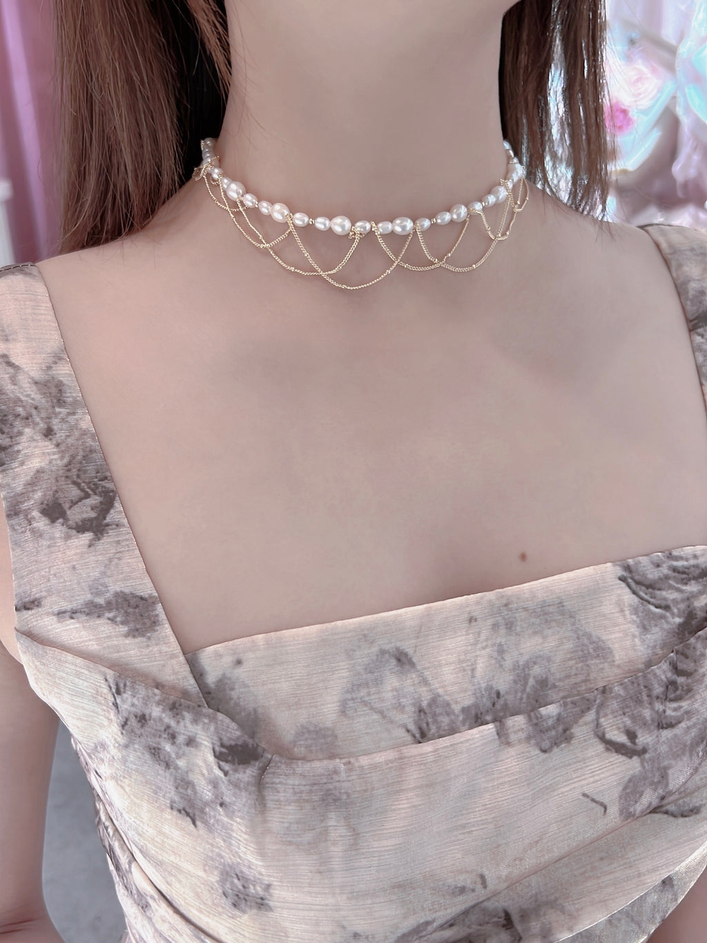 LAFIT· Goddess Gown - Necklace 高貴華麗珍珠頸鏈