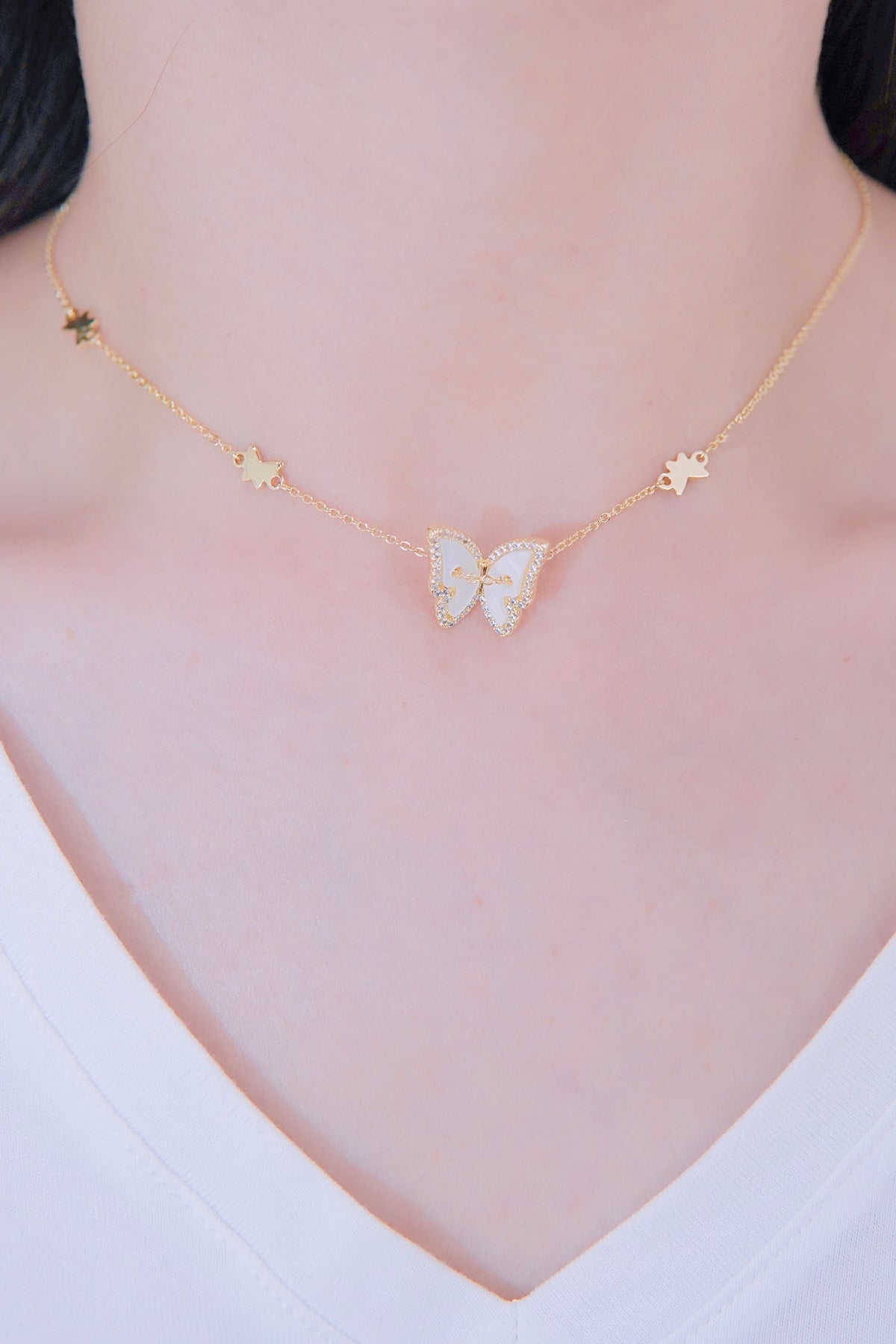 LAFIT · Dancing Butterflies - Necklace 法式貴氣蝴蝶頸鏈