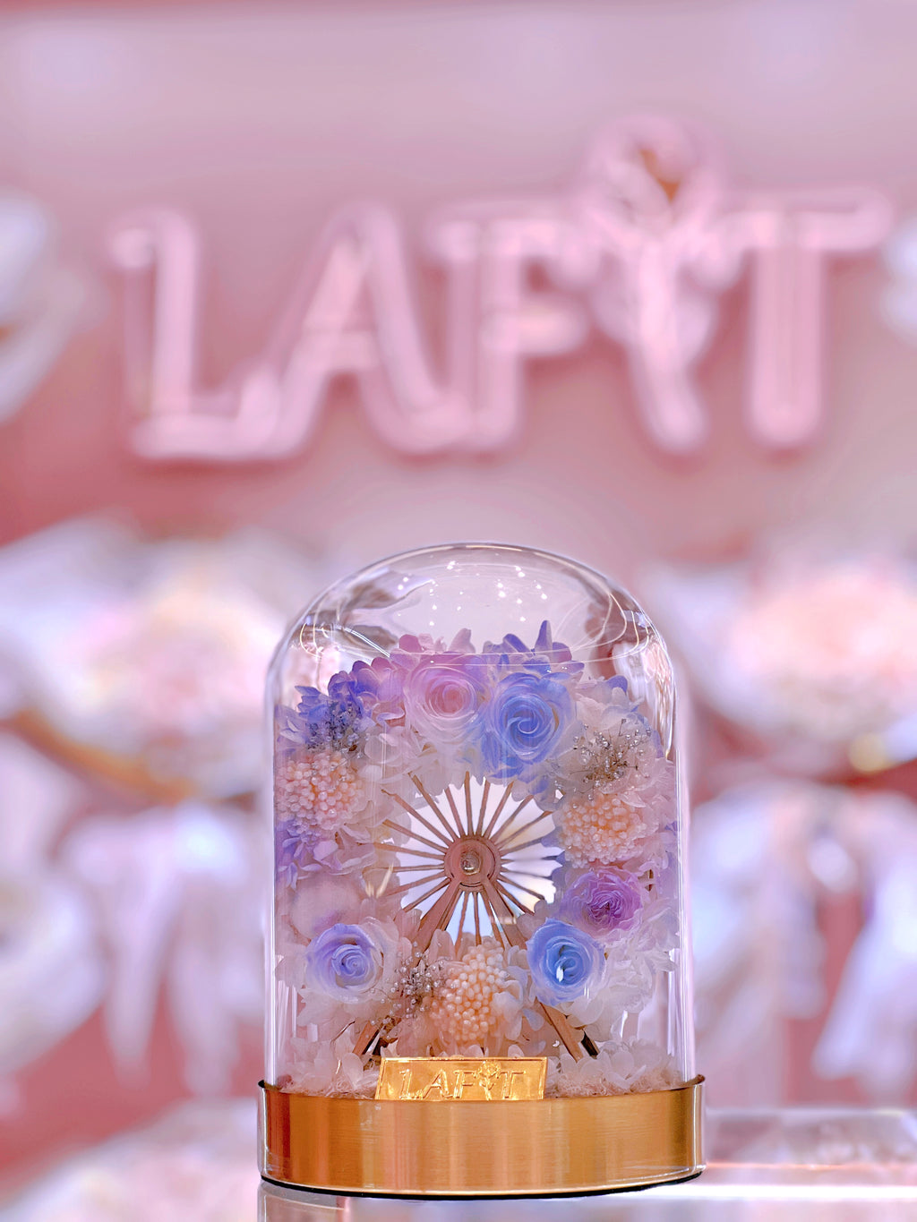 LAFIT 夢幻仙氣永生花藝擺設 · Snowy Fairyland - Lilac Crystal