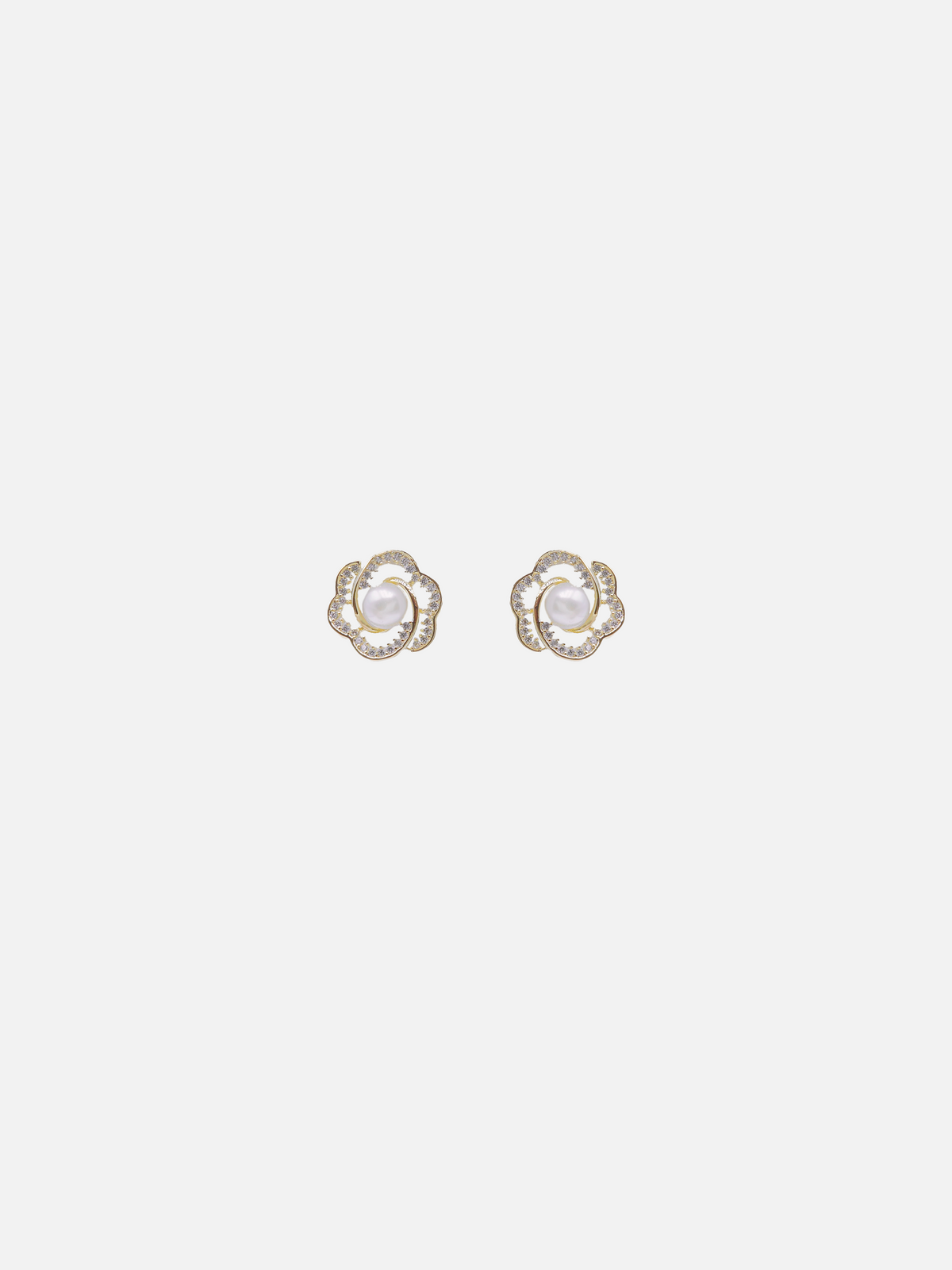 LAFIT· Pearly Bloom - Earrings 綻放玫瑰珍珠耳環