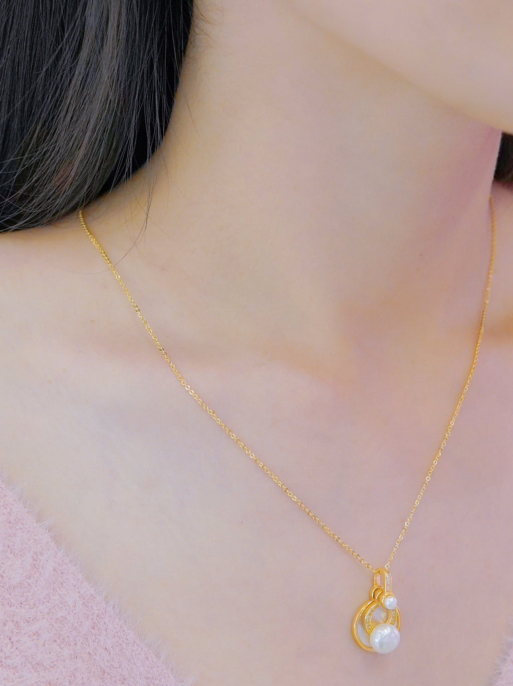 LAFIT·White Sweetie - Necklace 優雅簡約貝母珍珠頸鏈