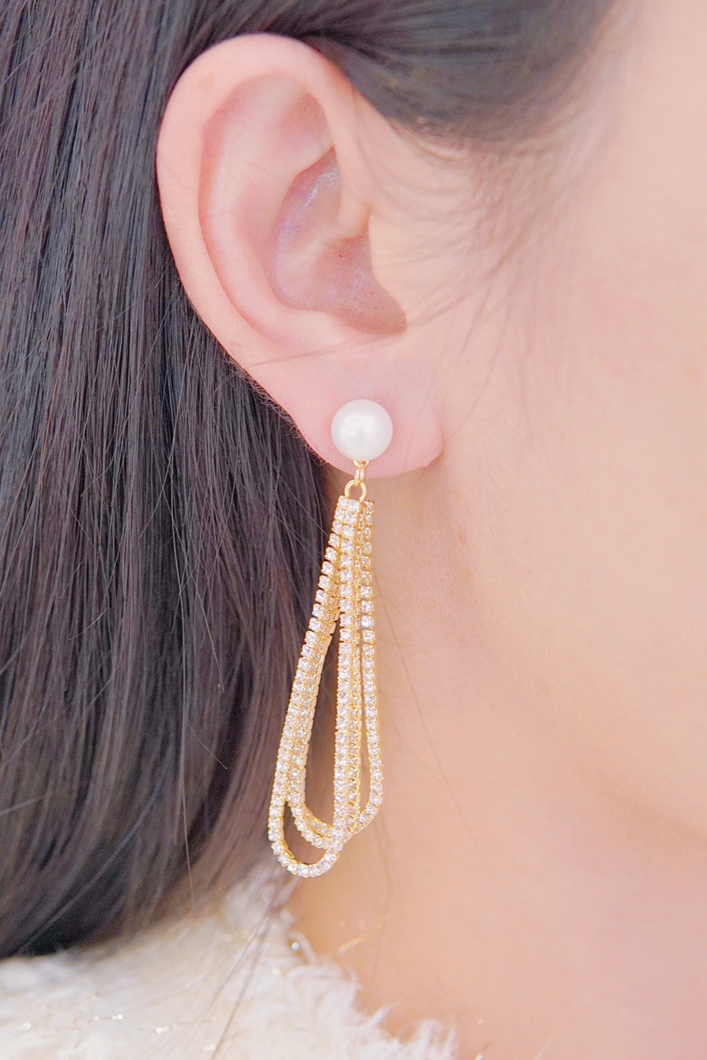 LAFIT· Little Sparkle - Earrings 晚宴款奢華閃鑽長耳環