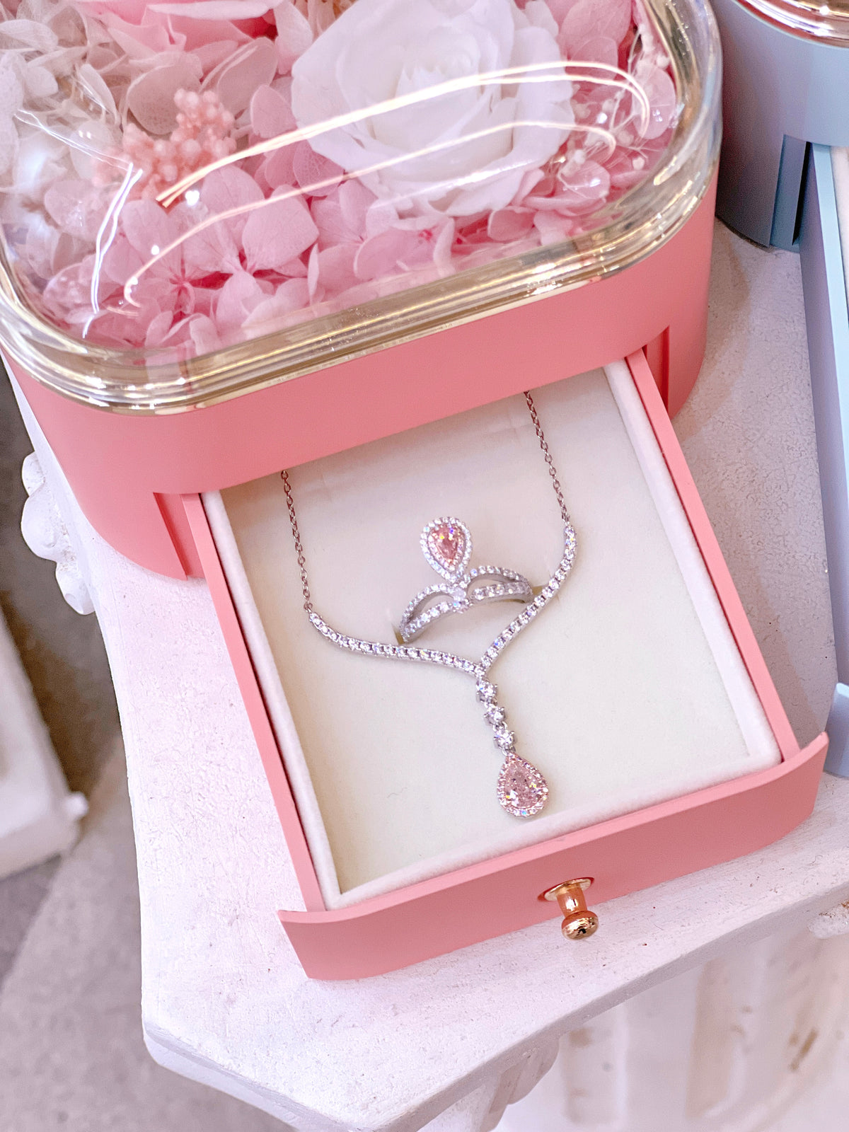 LAFIT· Goddess Destiny - Gift Set 白金粉鑽款甜蜜禮物首飾套組