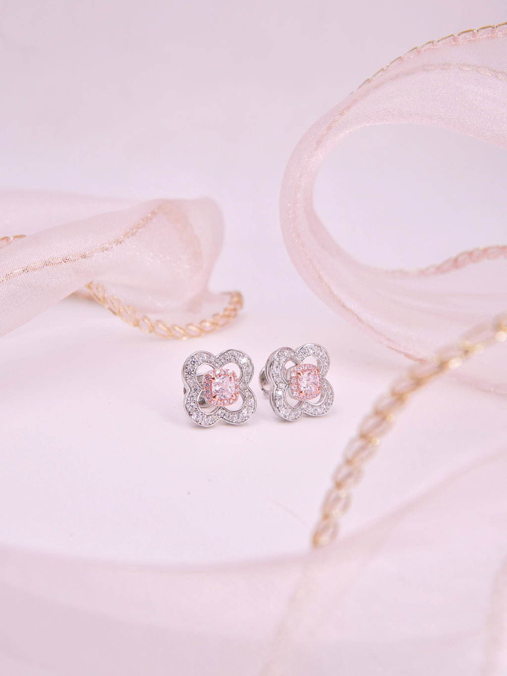 LAFIT · Shinning Sakura - Earrings 閃耀之櫻可愛仙氣小巧耳環