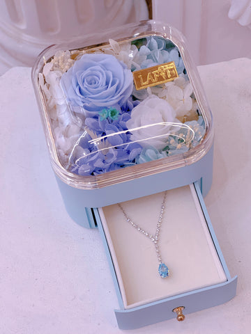LAFIT· Blooming Moment - Gift Set 浪漫玫瑰永生花色彩珠寶首飾套組