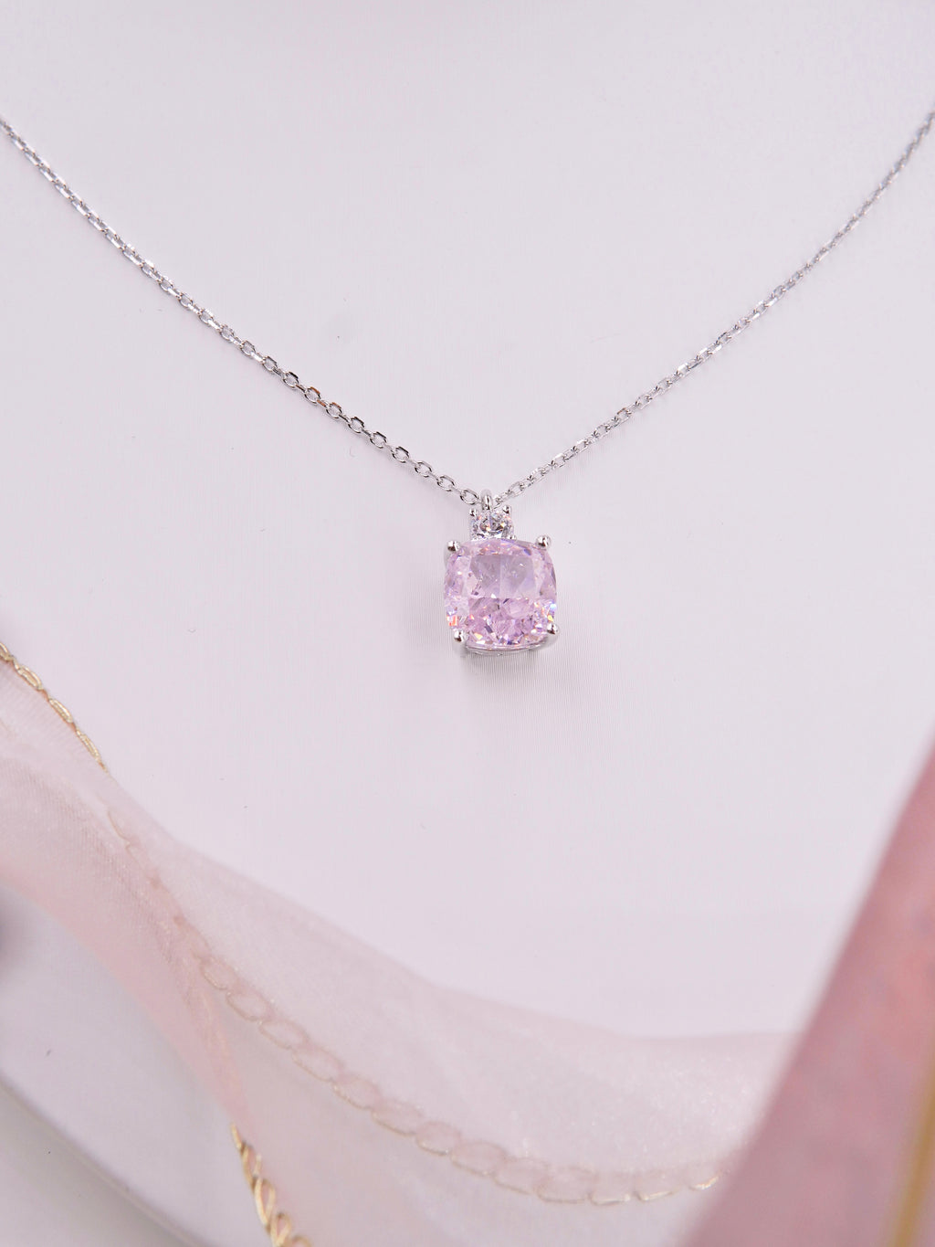 LAFIT · Pure Sakura - Necklace 初櫻之粉閃爍可愛少女頸鏈