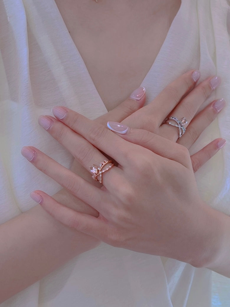 LAFIT · Steady Love - Ring 多重疊戴雙層摩根石戒指
