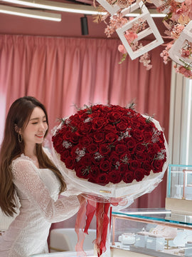 LAFIT夢幻求婚99朵永生花束 • My Kinda Perfect系列 (Deluxe Red)