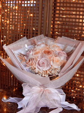 LAFIT夢幻浪漫永生花束• Diamond Loveland系列 (Elegant Pink)