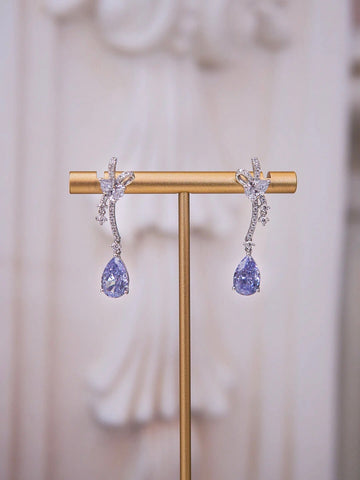 LAFIT  · Peri Fairy - Earrings 藍紫色晶透感寶石耳環
