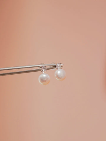 LAFIT· Misty Drops - Earrings 光澤感小巧淡水珠耳環
