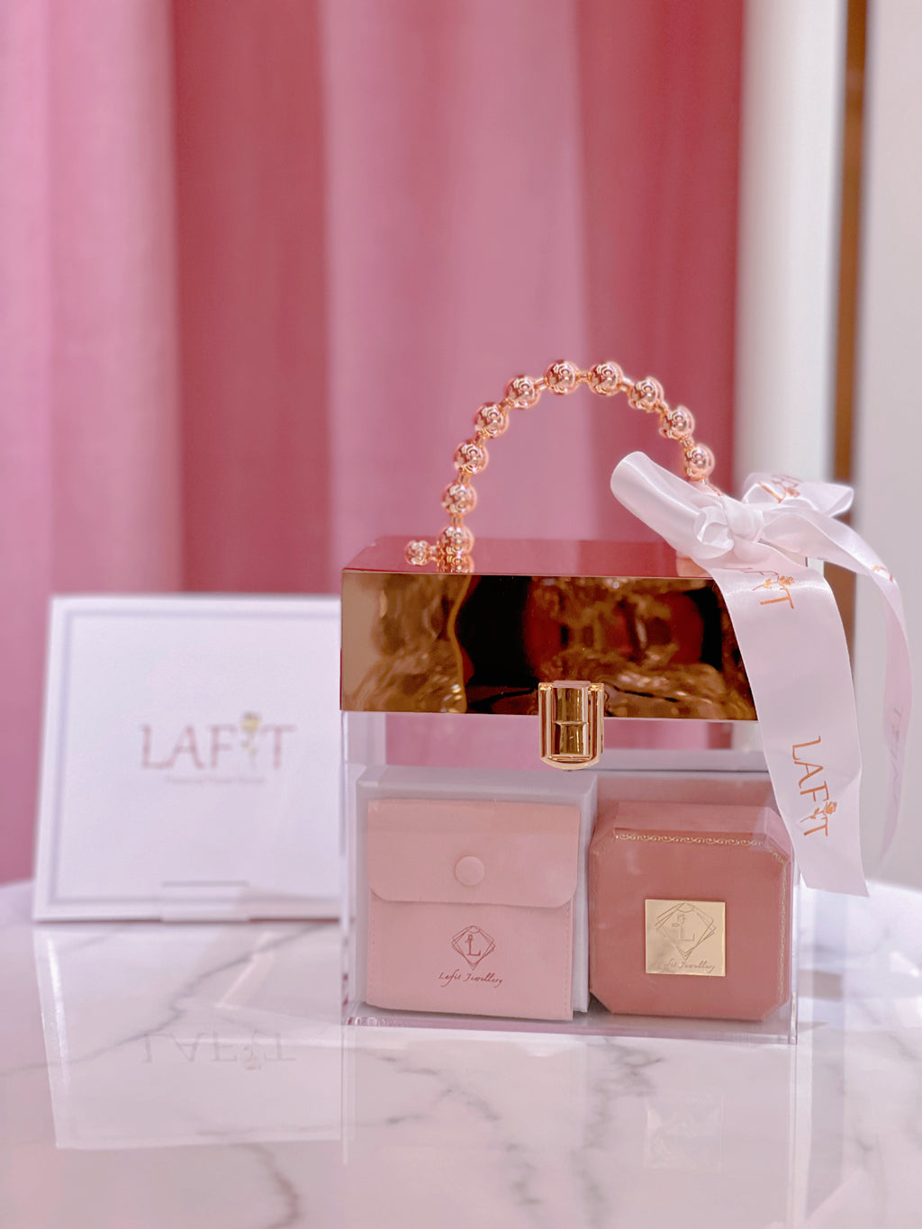 LAFIT· Fortunate Pearl - Gift Set 優雅珍珠首飾套組(Necklace & Earrings)