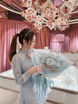 LAFIT 夢幻浪漫永生花束 • Diamond Loveland系列 (Fancy Blue)