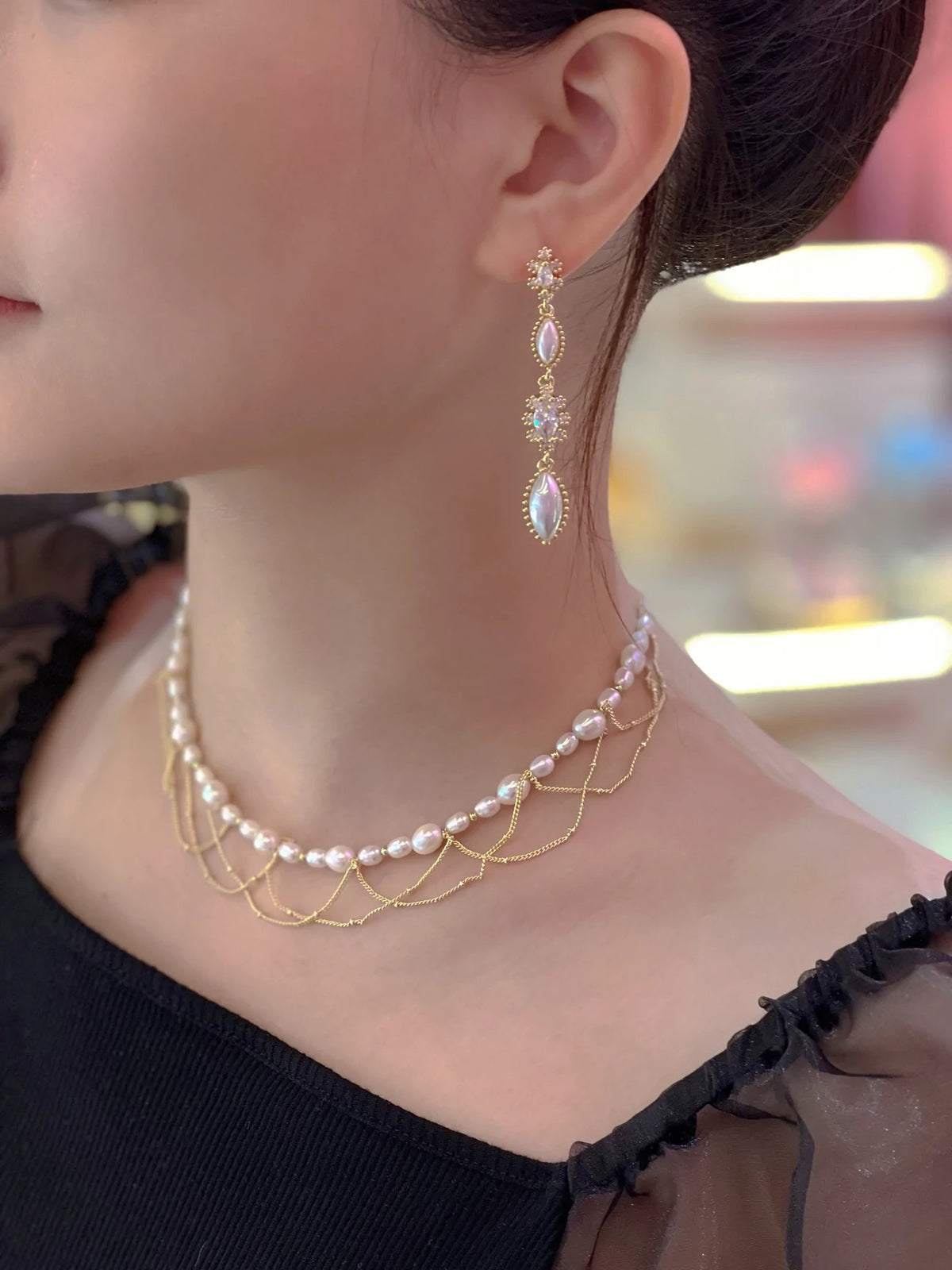 LAFIT· Ornate Event - Gift Set 華麗珍珠晚宴珠寶首飾套組
