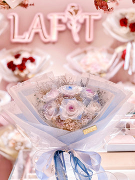 LAFIT 夢幻浪漫永生花束 • Diamond Loveland系列 (Fancy Blue)